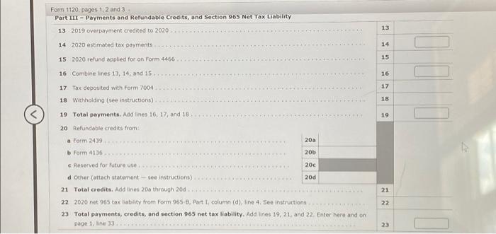 Schedule 3 Tax Computation and Payment (see | Chegg.com