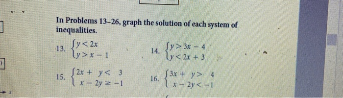 Solved ] In Problems 13-26, graph the solution of each | Chegg.com