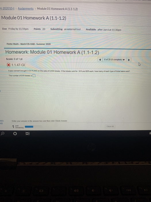 4-2020101 Assignments > Module 01 Homework A(1.1-1.2) | Chegg.com