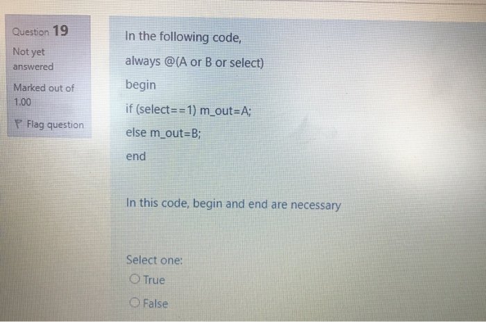 Solved Question 19 Not yet answered In the following code, | Chegg.com