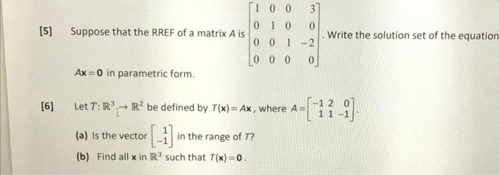 Solved linear algebra please show the steps as im struggling | Chegg.com