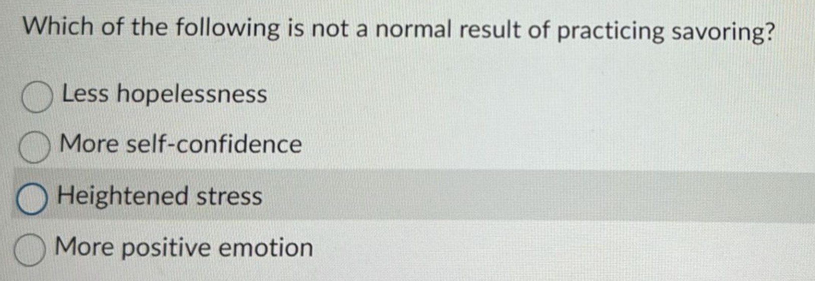 Solved Which of the following is not a normal result of | Chegg.com