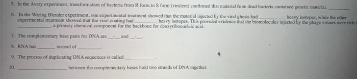 avery bacteria experiment