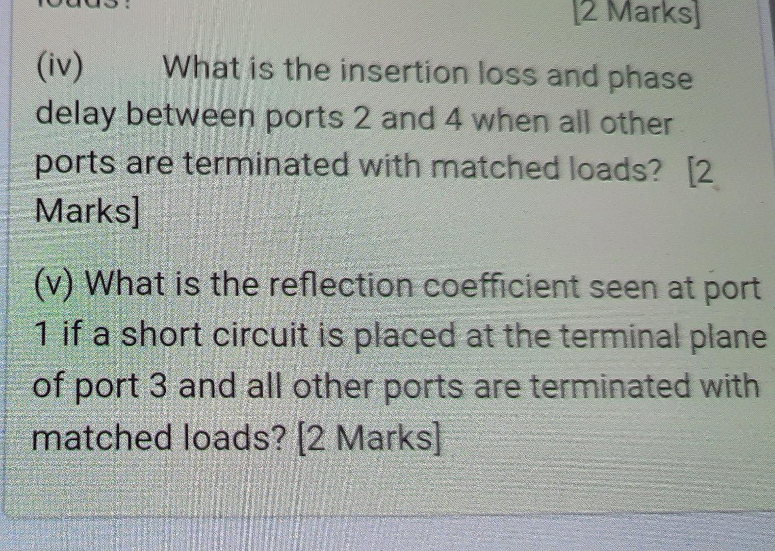 Solved A directional coupler has the scattering matrix shown | Chegg.com