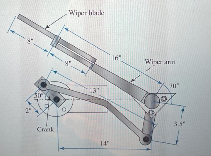 Solved For the rear windshield wiper mechanism shown in