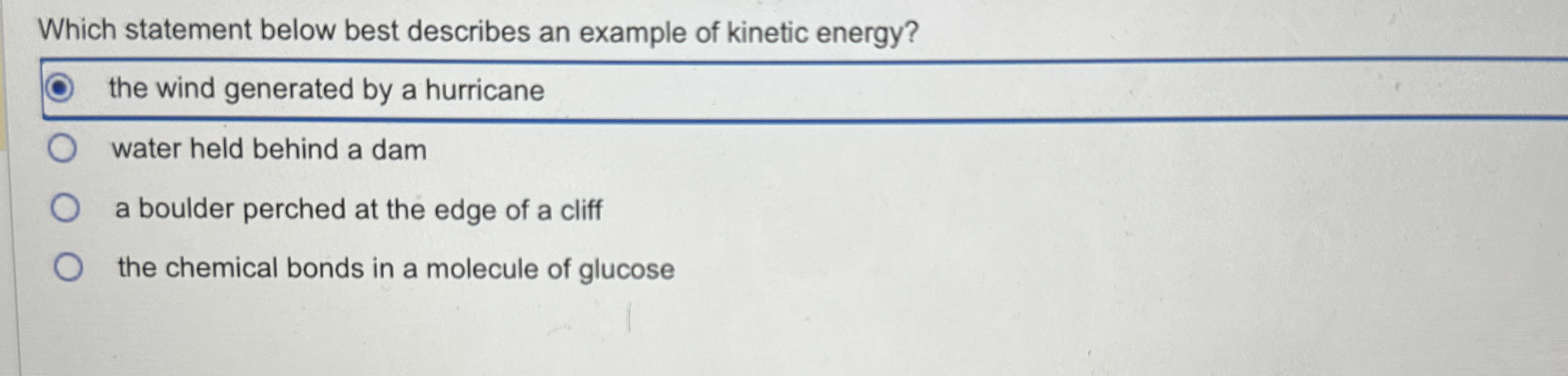 Solved Which statement below best describes an example of | Chegg.com