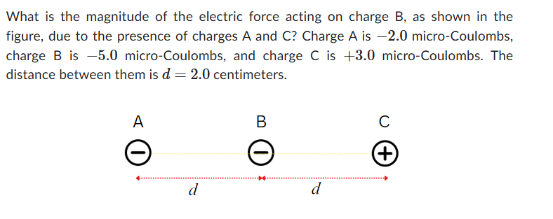 Solved What is the magnitude of the electric force acting on | Chegg.com