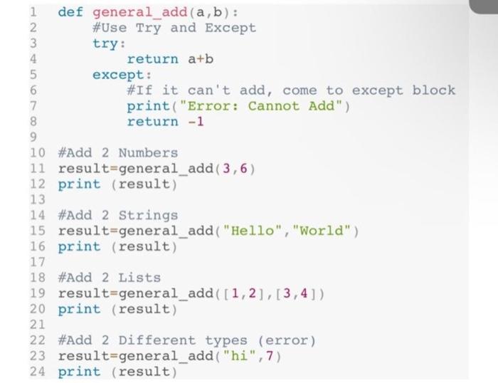 Solved python language must be used and different than this | Chegg.com