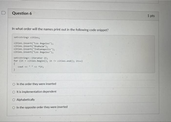 Solved Which of the following data structures CANNOT contain | Chegg.com
