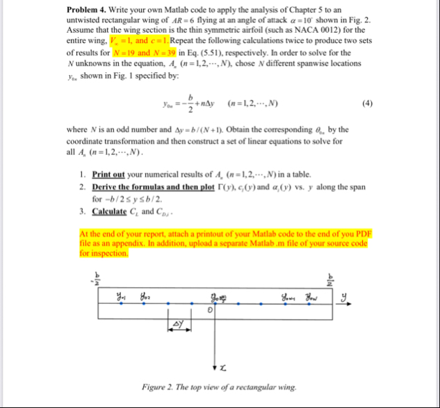 An Aerodynamics Problem : Please show all steps!Write | Chegg.com