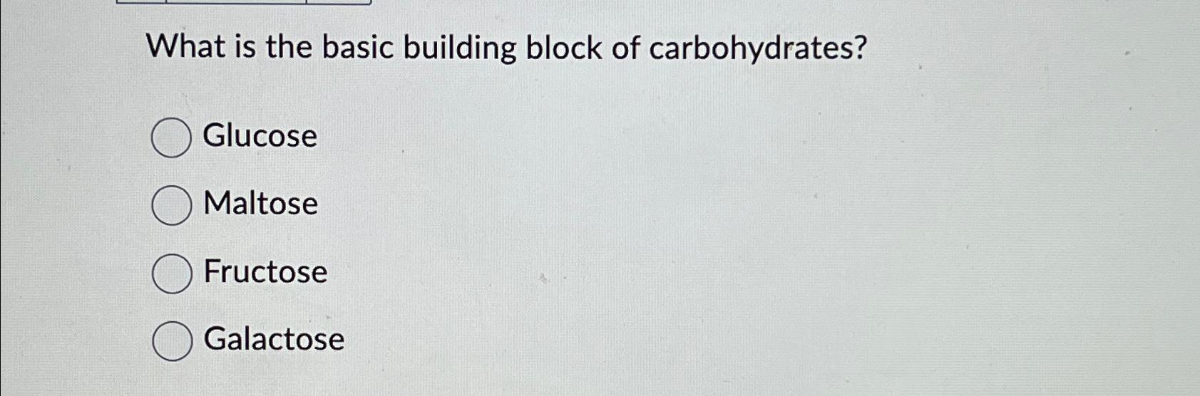 Solved What is the basic building block of