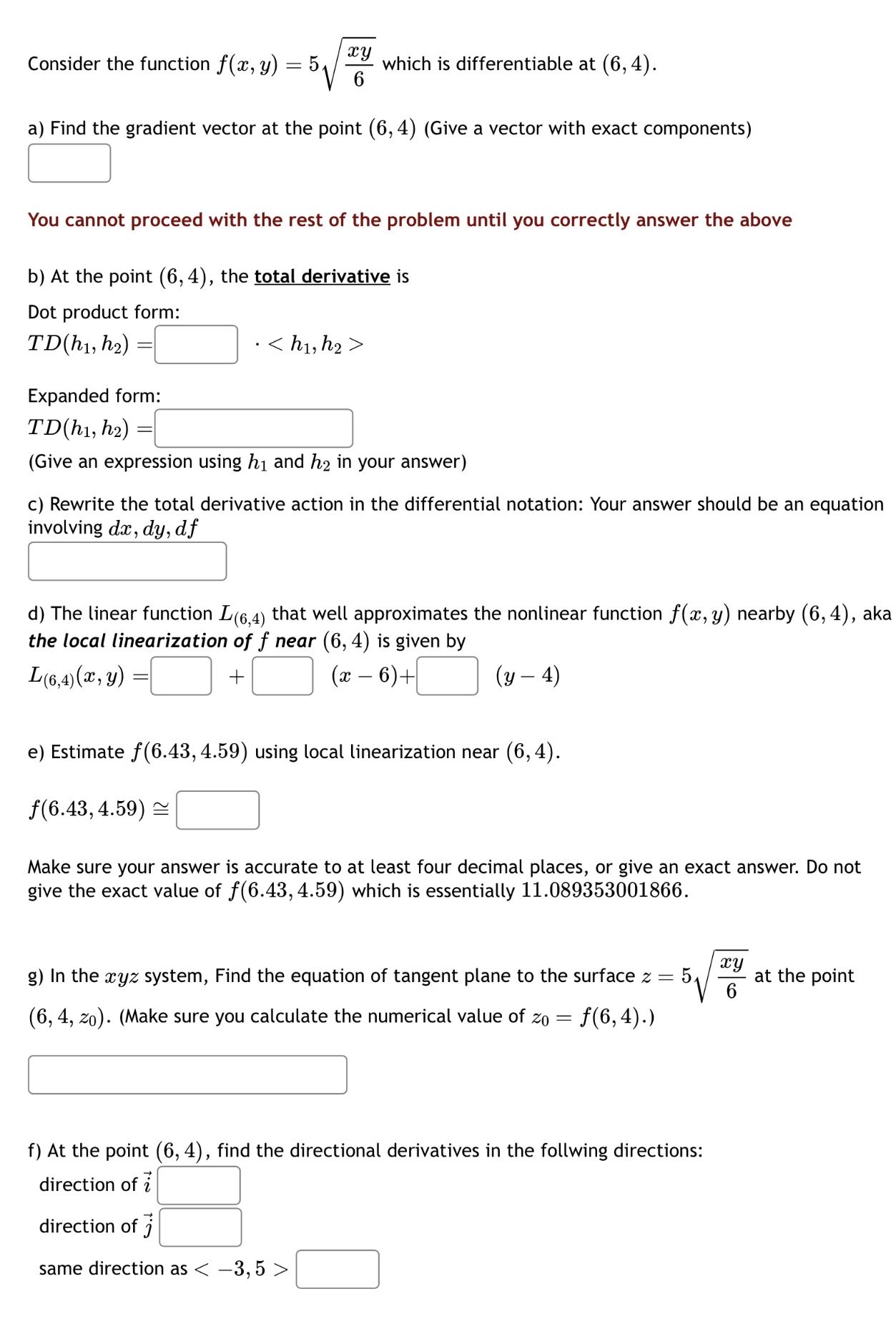 Solved Consider the function f(x,y)=5xy62 ﻿which is | Chegg.com