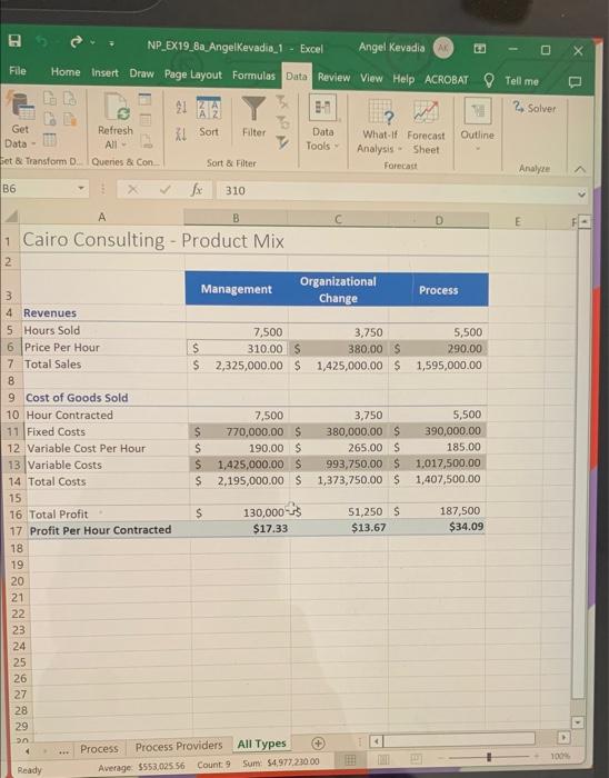12. Switch to the All Types worksheet. Use the