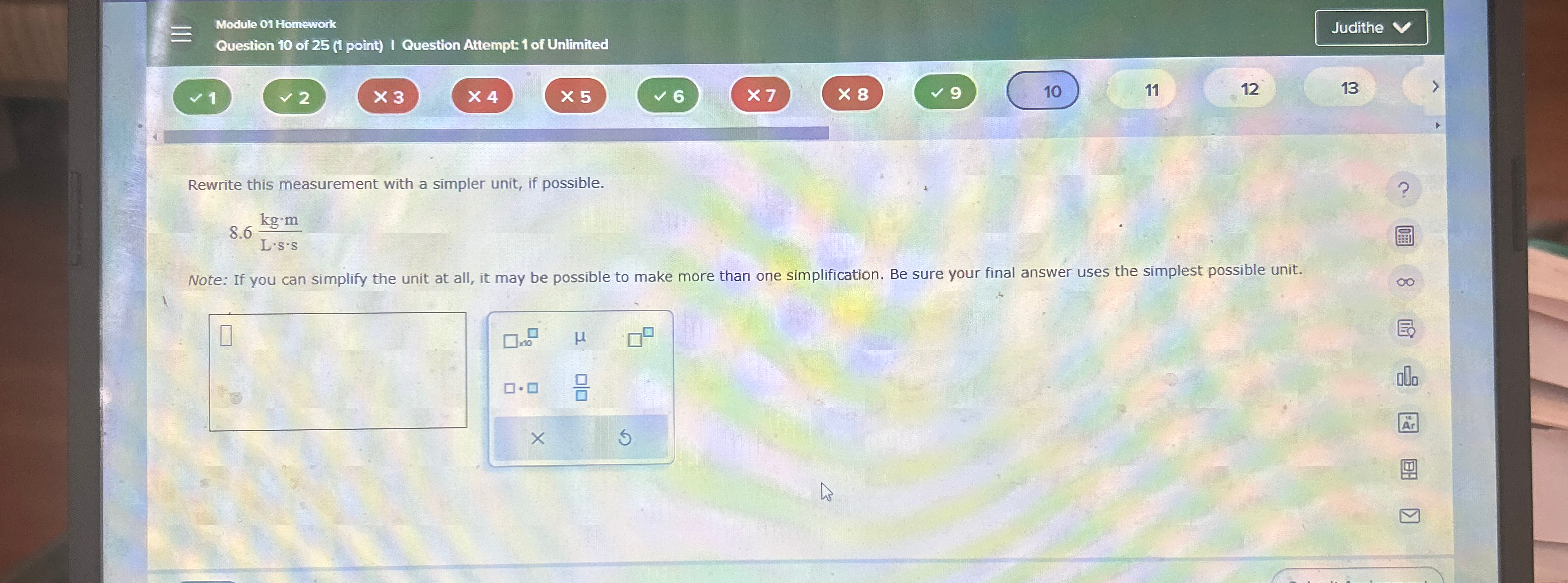 Solved Module 01 ﻿HomeworkJuditheQuestion 10 ﻿of 25 (1 | Chegg.com