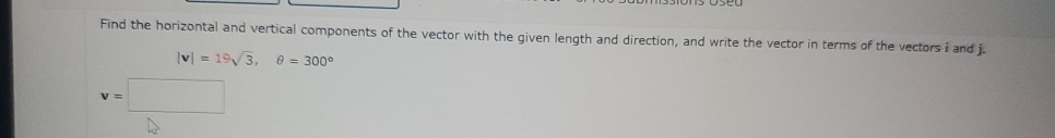 Solved Find the horizontal and vertical components of the | Chegg.com