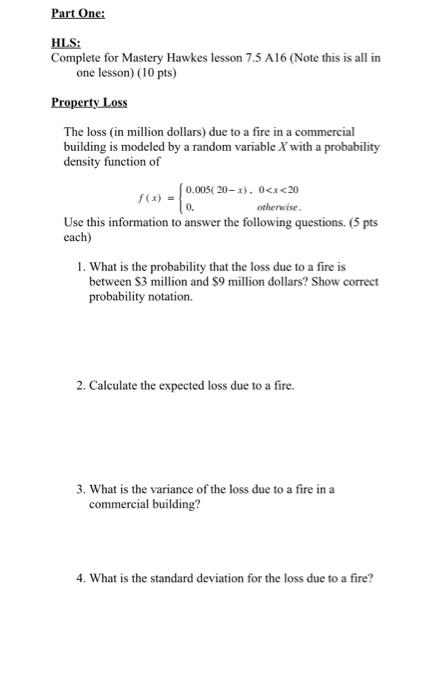 Solved Part One: HLS: Complete for Mastery Hawkes lesson | Chegg.com