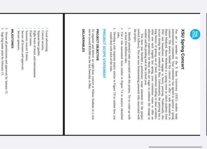 Solved XSU Spring Concert Yoe are a member of the X State