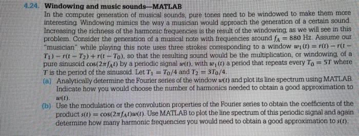 Solved please provide a working matlab code and please type | Chegg.com