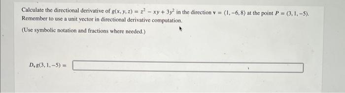 [solved] Calculate The Directional Derivative Of G X Y