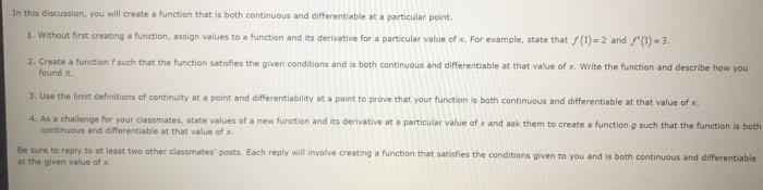 Solved In this discussion you will create a function that is | Chegg.com