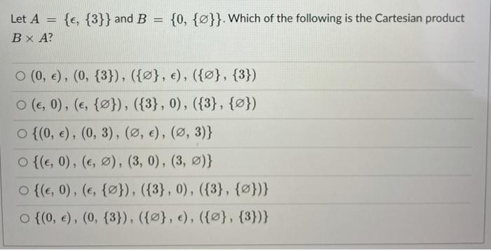 Solved Let A B X A 3 And B 0 Which Of The Chegg Com
