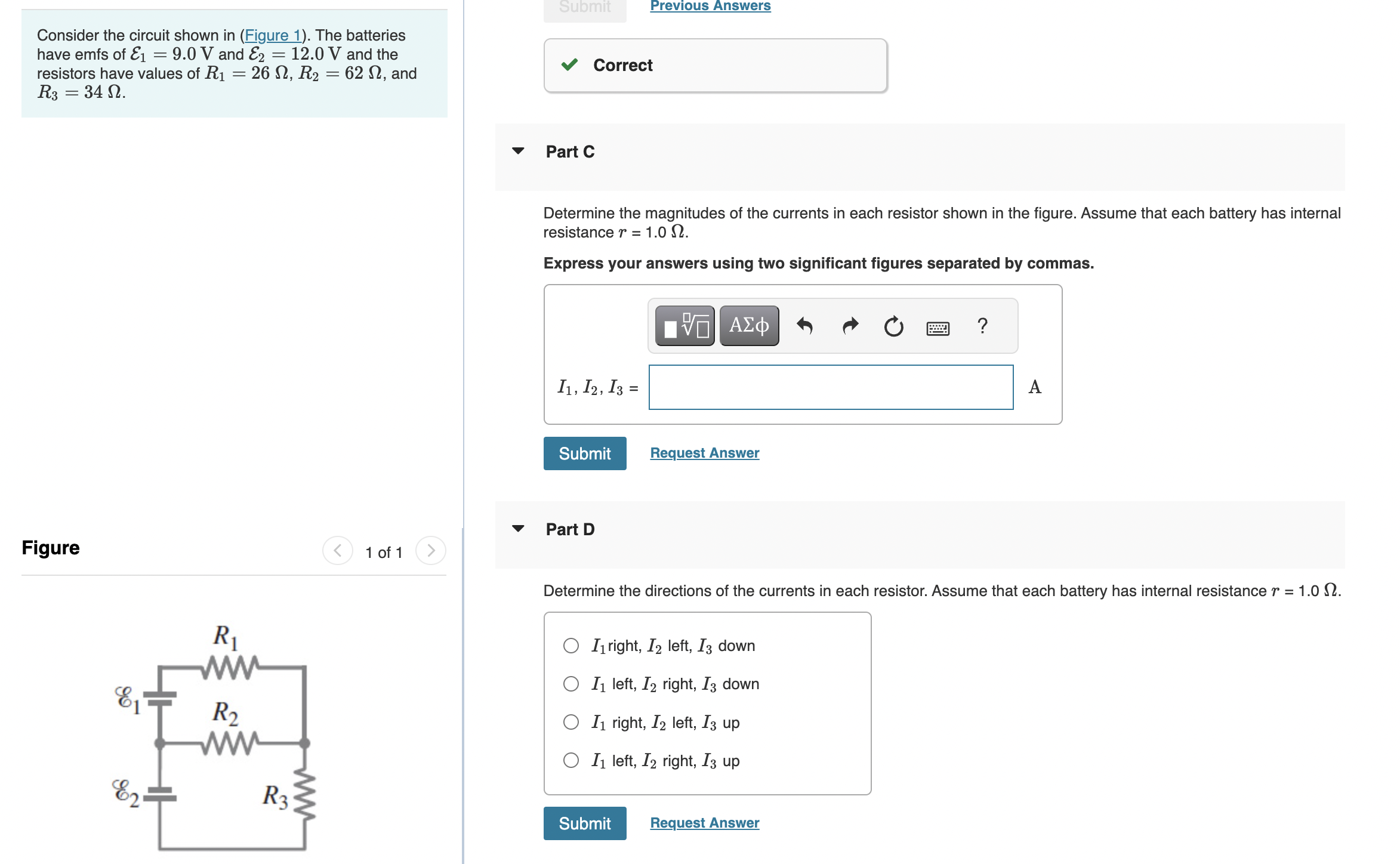 Solved Consider the circuit shown in (Figure 1). ﻿The | Chegg.com