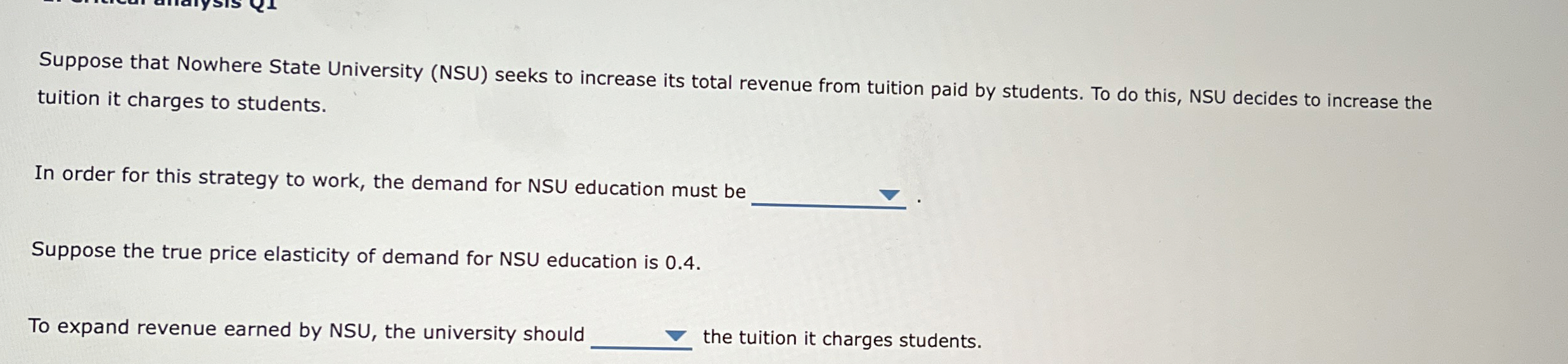 Solved Critical analysis Q11Sue loves ice cream but cannot