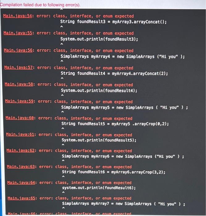 Solved There are some errors with the compulation of the | Chegg.com