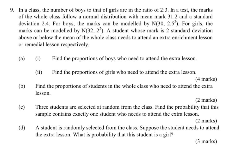 Solved In a class, the number of boys to that of girls are | Chegg.com