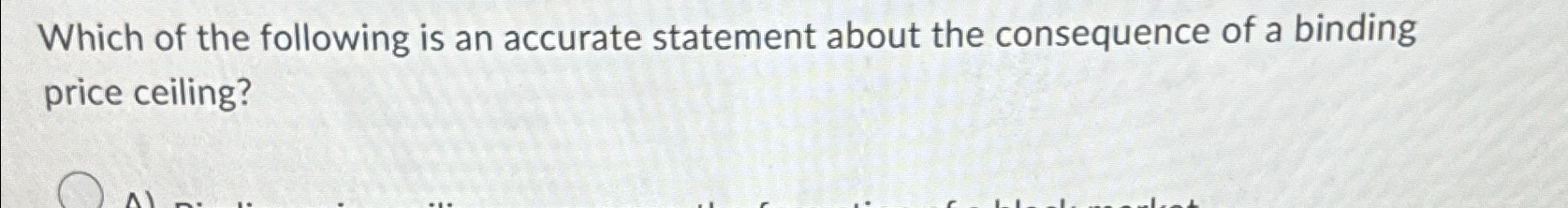 Solved Which of the following is an accurate statement about | Chegg.com