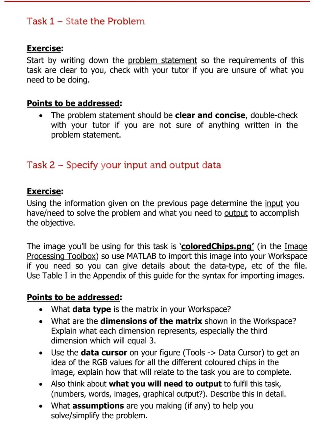 Solved I do not know how to do the task 1 and 2 in MatLab. | Chegg.com
