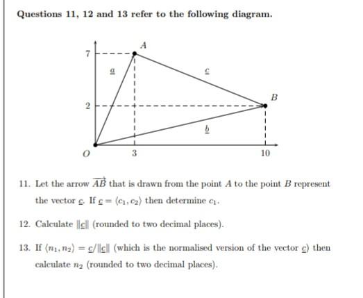 Solved Questions 11,12 and 13 refer to the following | Chegg.com