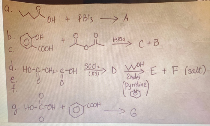 Solved E I J A What Pb13 A Ooh I 180 C B D Ho C Ch Chegg Com