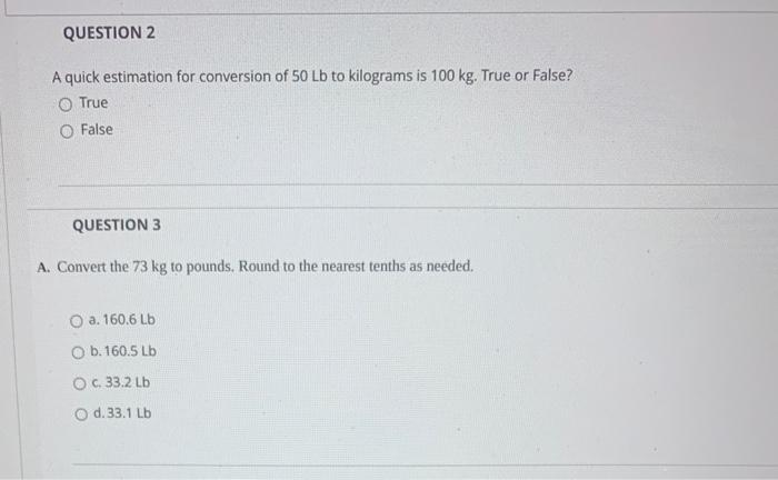 73 kilos in outlet pounds