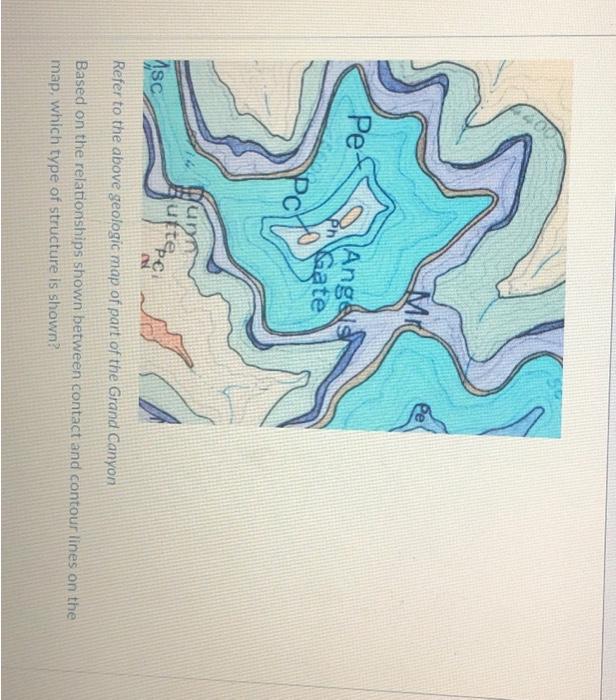Solved Refer to the above geologic map of part of the Grand | Chegg.com