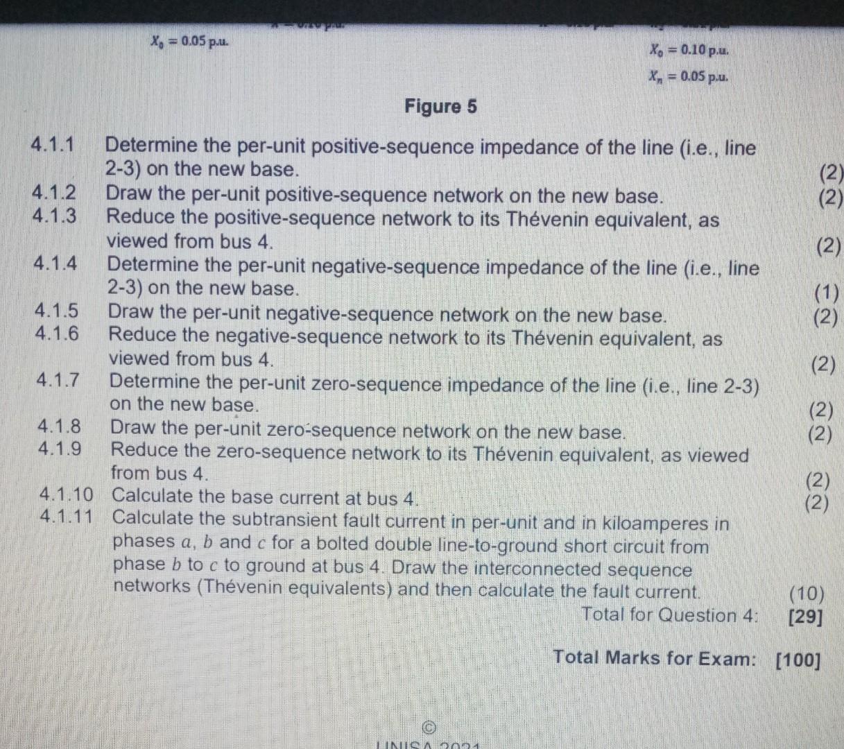 Solved Question 4 4.1 A Single-line Diagram Of A Simple | Chegg.com