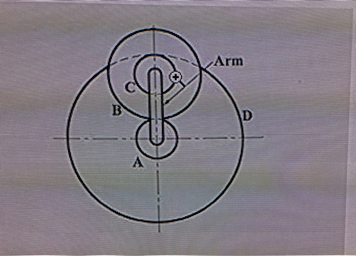 Solved a gear train is shown in figure below. Gear A meshes | Chegg.com