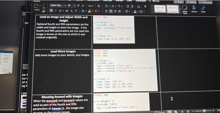 Solved Processing Programming LAB 3 - Media \& Images | Chegg.com