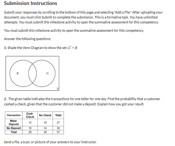 Submission Instructions Submit your responses by | Chegg.com