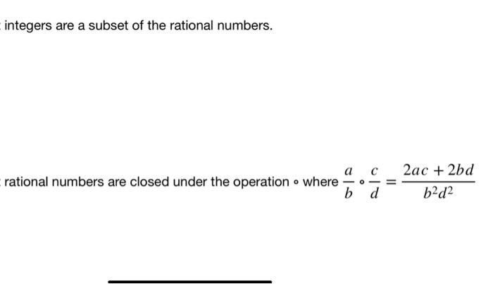 which of the following is not a subset of rational numbers