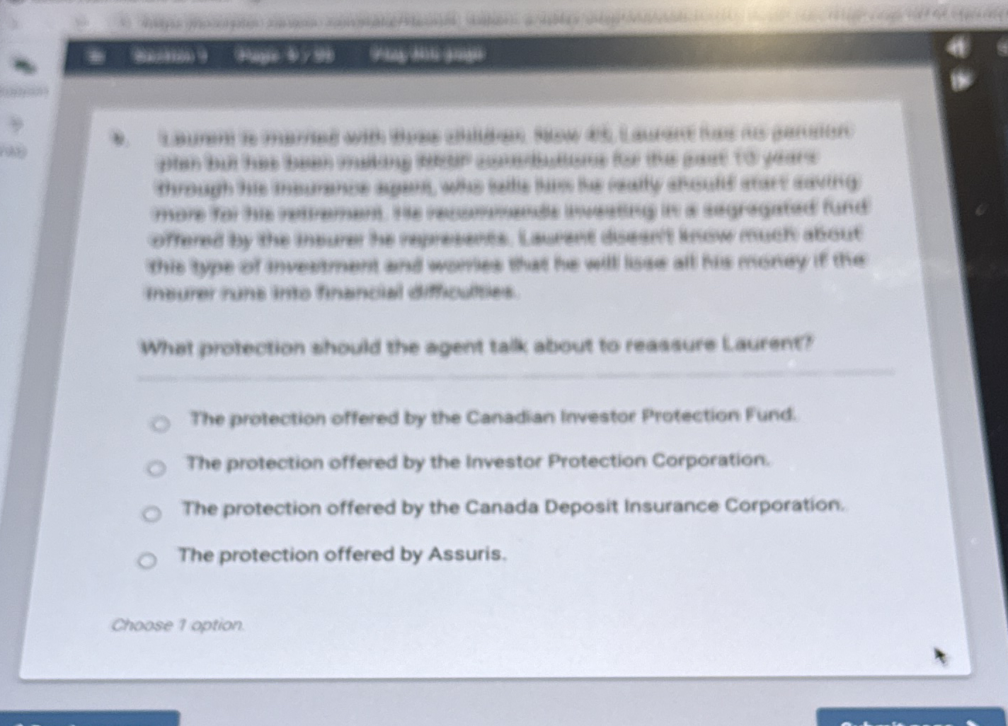 Solved What protection should the agent talk about to | Chegg.com