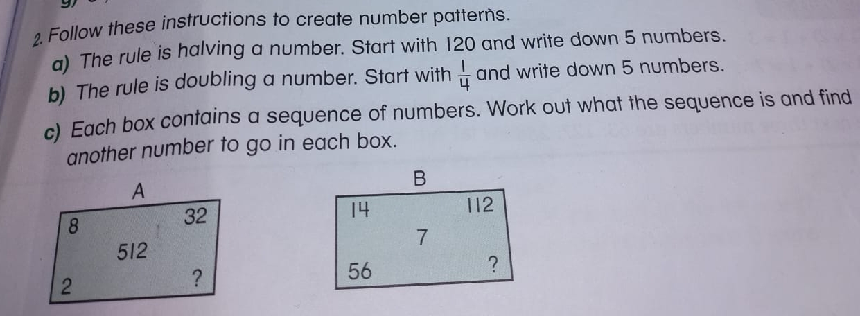 Follow these instructions to create number | Chegg.com