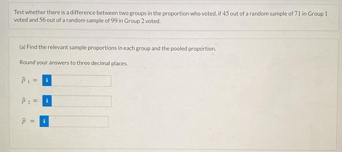 Solved Test whether there is a difference between two groups | Chegg.com