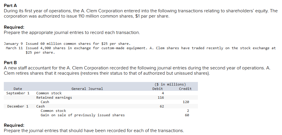 Solved Part A During its first year of operations, the A. | Chegg.com