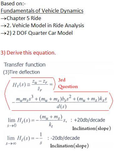 Solved Based On:- Fundamentals Of Vehicle Dynamics Chapter | Chegg.com