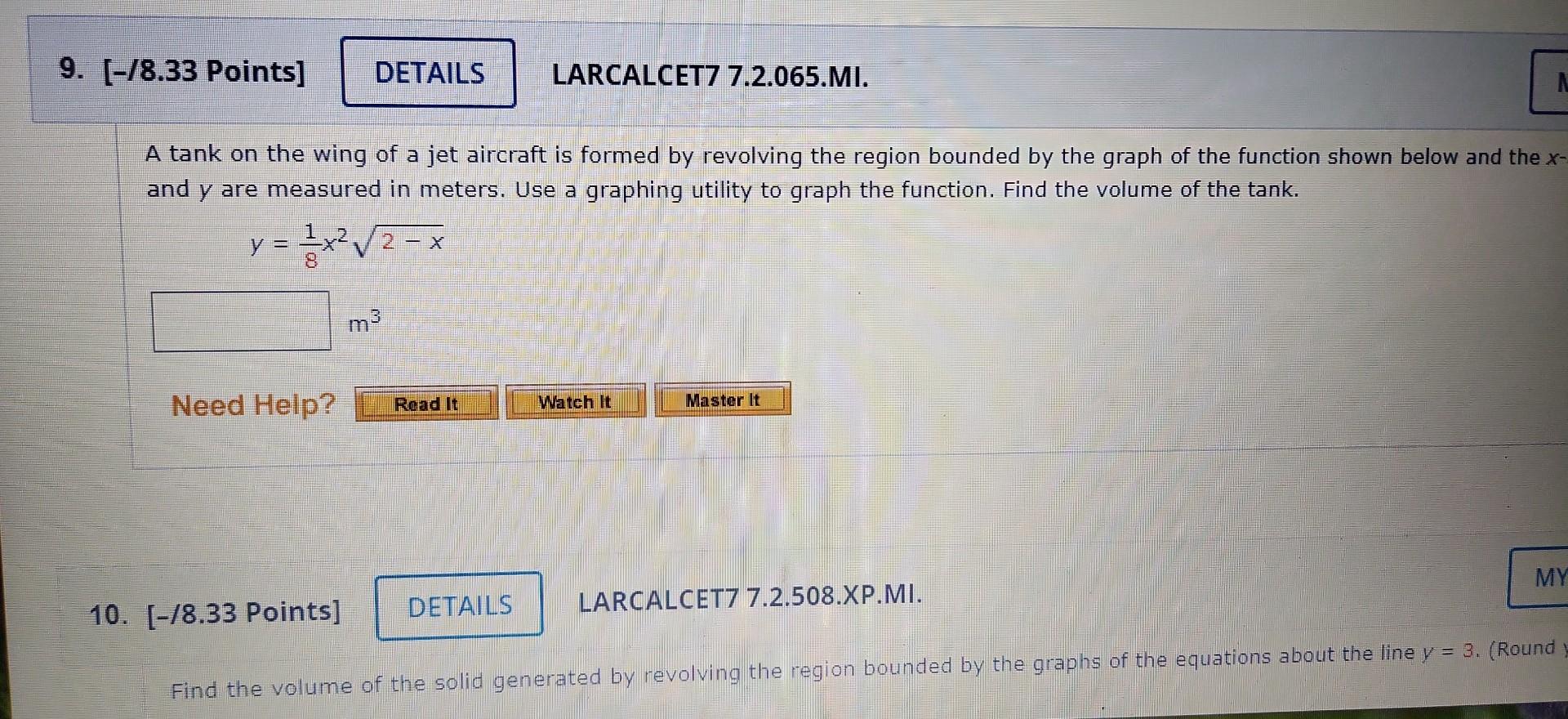 Solved A tank on the wing of a jet aircraft is formed by | Chegg.com