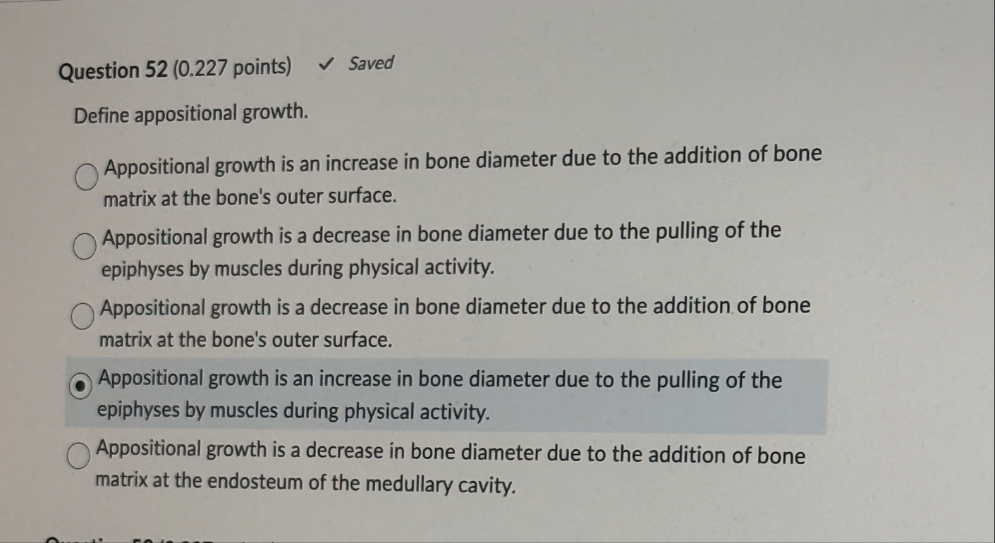 Solved Question 52 (0.227 ﻿points)SavedDefine appositional | Chegg.com