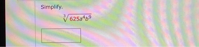Solved Simplify. 625a469 | Chegg.com