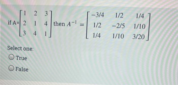 Solved The matrix ⎣⎡2a7102045⎦⎤ is singular for : Select | Chegg.com