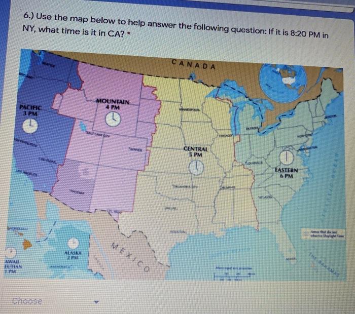 Solved 6.) Use the map below to help answer the following | Chegg.com